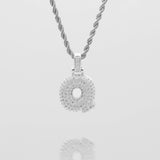Icy Bubble Initial Necklace – 18K Gold-Plated CZ Charm | Huna Jewelry