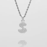 Icy Bubble Initial Necklace – 18K Gold-Plated CZ Charm | Huna Jewelry