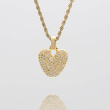 Icy Bubble Initial Necklace – 18K Gold-Plated CZ Charm | Huna Jewelry