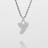 Icy Bubble Initial Necklace – 18K Gold-Plated CZ Charm | Huna Jewelry