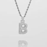 Icy Bubble Initial Necklace – 18K Gold-Plated CZ Charm | Huna Jewelry