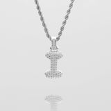 Icy Bubble Initial Necklace – 18K Gold-Plated CZ Charm | Huna Jewelry